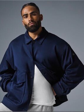 Alo Unisex One Up Jacket, Navy, Size S